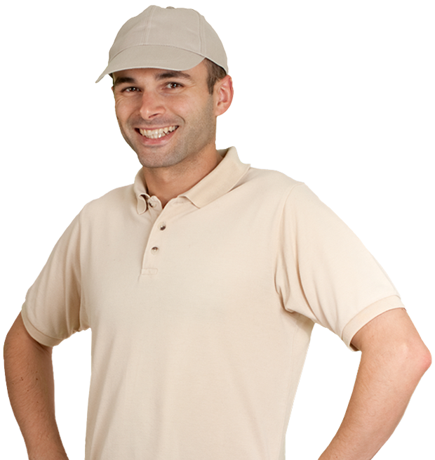 Truck Driver - Guy wearing hat & polo shirt